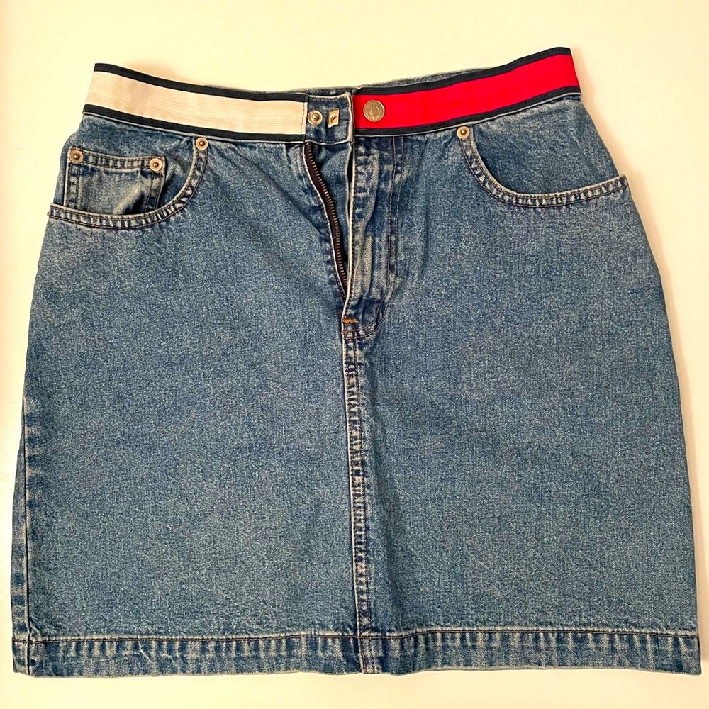 90s TOMMY HILFIGER denim skirt